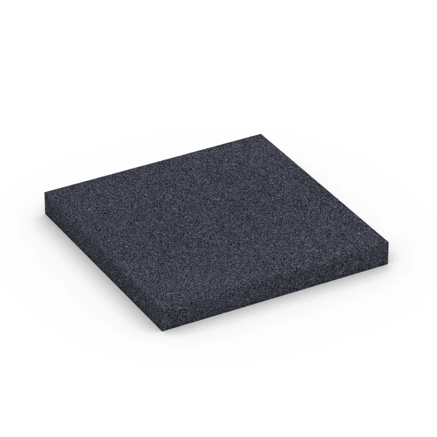 Fitness Performance Elite Nawierzchnia Treningowa von WARCO im Farbdesign Antracyt mit den Abmessungen 100 × 100 × 1 cm. Produktfoto von Artikel 6177 in der Aufsicht von schräg vorne.