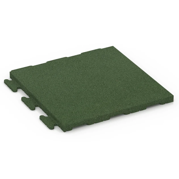 Płyta gumowa na taras Linea von WARCO im Farbdesign Zielony trawiasty mit den Abmessungen 50 x 50 x 3 cm | 0,25 m². Produktfoto von Artikel 7054 in der Aufsicht von schräg vorne.