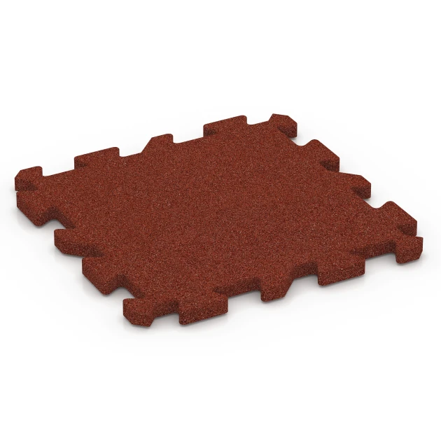 Płyta amortyzująca – 100 cm von WARCO im Farbdesign Czerwony ceglasty mit den Abmessungen 50 x 50 x 3 cm | 0,25 m². Produktfoto von Artikel 6394 in der Aufsicht von schräg vorne.