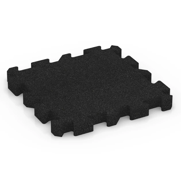 Płyta puzzle na plac zabaw von WARCO im Farbdesign Antracyt mit den Abmessungen 50 x 50 x 5 cm | 0,25 m². Produktfoto von Artikel 6305 in der Aufsicht von schräg vorne.