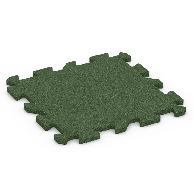 Płyta puzzle na plac zabaw von WARCO im Farbdesign Zielony trawiasty mit den Abmessungen 50 x 50 x 2 cm | 0,25 m². Produktfoto von Artikel 6314 in der Aufsicht von schräg vorne.