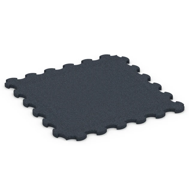 Stallmatte Puzzle von WARCO im Farbdesign Antracyt mit den Abmessungen 102,5 x 102,5 x 3 cm | 1,05 m². Produktfoto von Artikel 6391 in der Aufsicht von schräg vorne.