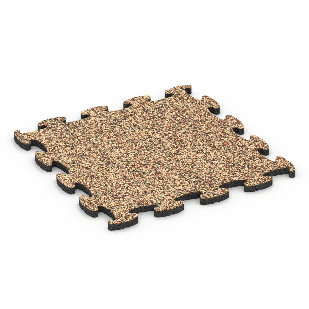 Mata gimnastyczna von WARCO im Farbdesign Terakota mit den Abmessungen 46 x 46 x 1,8 cm. Produktfoto von Artikel 6781 in der Aufsicht von schräg vorne.