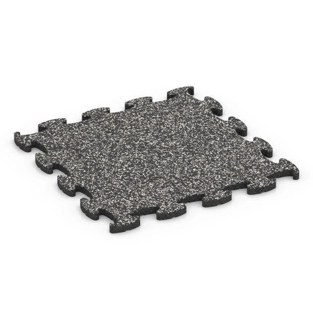 Fitness Active podłoga von WARCO im Farbdesign Ciemnoszary granit mit den Abmessungen 44,6 x 44,6 x 1,8 cm. Produktfoto von Artikel 6823 in der Aufsicht von schräg vorne.