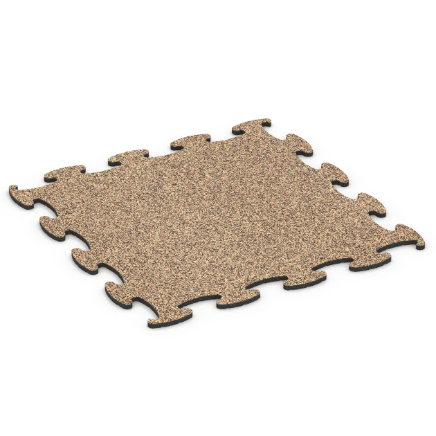 Nawierzchnia kynologiczna von WARCO im Farbdesign Terakota mit den Abmessungen 98 x 98 × 1,8 cm. Produktfoto von Artikel 6808 in der Aufsicht von schräg vorne.