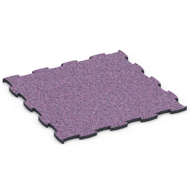 Fitness Active podłoga von WARCO im Farbdesign Lawenda mit den Abmessungen 97,1 x 97,1 x 2,8 cm. Produktfoto von Artikel 6855 in der Aufsicht von schräg vorne.