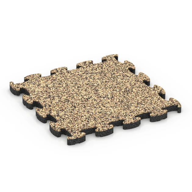 Płytki balkonowe kamienne klik von WARCO im Farbdesign Rattan mit den Abmessungen 30 x 30 x 1,8 cm. Produktfoto von Artikel 6822 in der Aufsicht von schräg vorne.