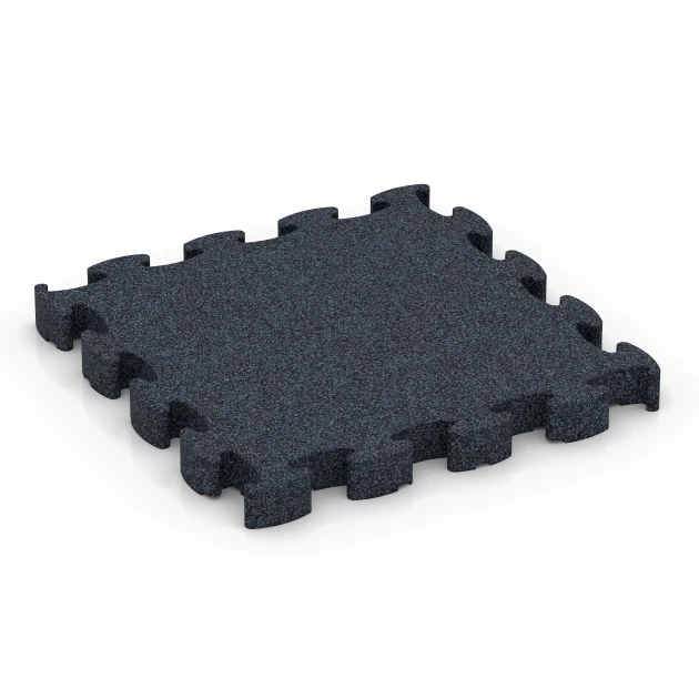 Fitness Premium podłoga sportowa von WARCO im Farbdesign Antracyt mit den Abmessungen 28,9 x 28,9 x 2,8 cm. Produktfoto von Artikel 6959 in der Aufsicht von schräg vorne.