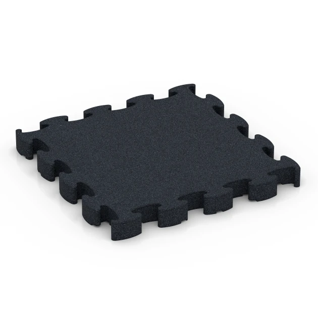 Fitness Premium podłoga Plus von WARCO im Farbdesign Antracyt mit den Abmessungen 28,9 x 28,9 x 2,8 cm. Produktfoto von Artikel 6965 in der Aufsicht von schräg vorne.