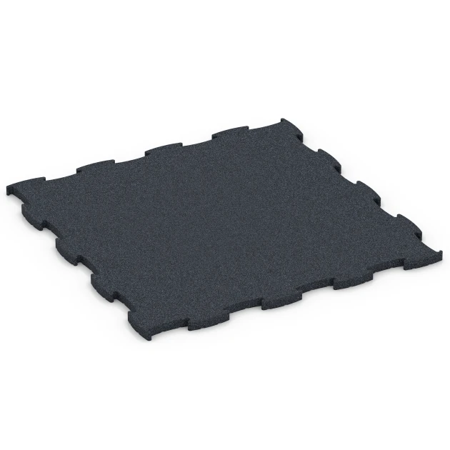 Fitness Premium podłoga sportowa von WARCO im Farbdesign Antracyt mit den Abmessungen 99 x 99 x 2,8 cm. Produktfoto von Artikel 6963 in der Aufsicht von schräg vorne.