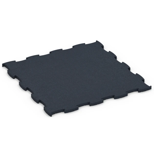 Fitness Premium podłoga Plus von WARCO im Farbdesign Antracyt mit den Abmessungen 99 x 99 x 2,8 cm. Produktfoto von Artikel 6969 in der Aufsicht von schräg vorne.