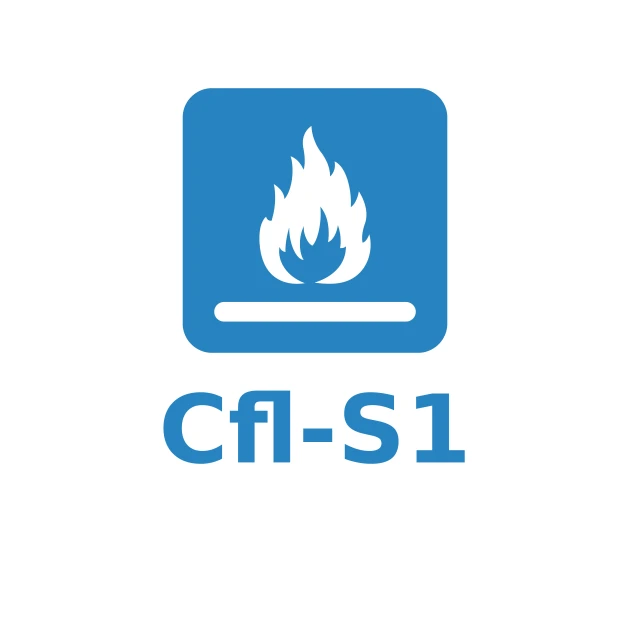 Aufpreis Brandklasse Cfl-s1 von WARCO im Farbdesign  mit den Abmessungen DZ 1 cm. Produktfoto von Artikel 7015 in der Aufsicht von schräg vorne.