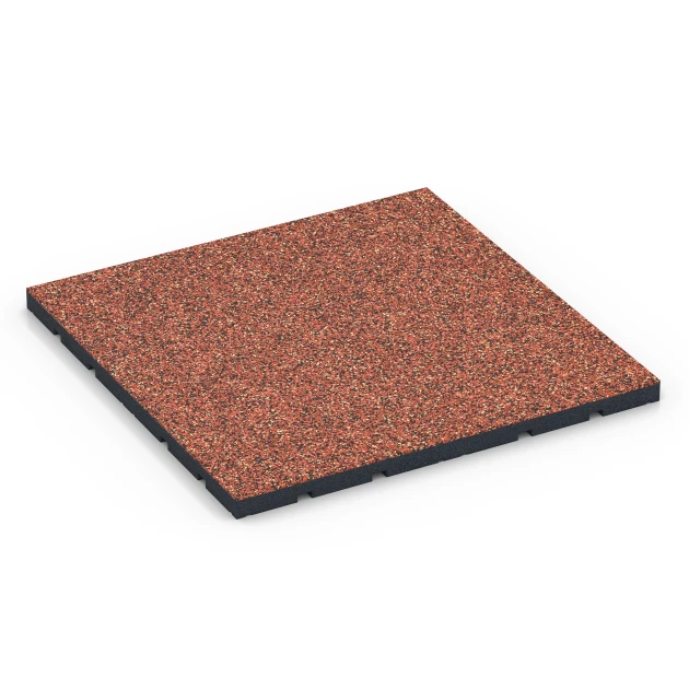 Podłoga na siłownię zewnętrzną von WARCO im Farbdesign Etna mit den Abmessungen 60 x 60 x 3 cm | 0,36 m². Produktfoto von Artikel 7136 in der Aufsicht von schräg vorne.