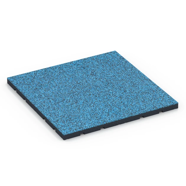 Podłoga na siłownię zewnętrzną von WARCO im Farbdesign Atlantyk mit den Abmessungen 60 x 60 x 3 cm | 0,36 m². Produktfoto von Artikel 7139 in der Aufsicht von schräg vorne.