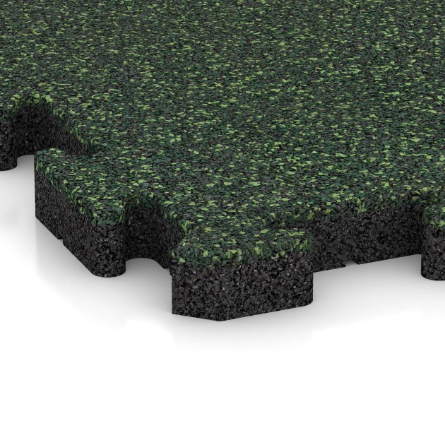 Detailaufnahme der Randausprägung von WARCO-Produkt 4004, Nawierzchnia dla psów, Format 500 x 500 x 40 mm, Farbe Trawnik angielski.