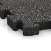 Detailaufnahme der Randausprägung von WARCO-Produkt 3025, Płytka tarasowa na klik, Format 500 x 500 x 50 mm, Farbe Ciemny granit.