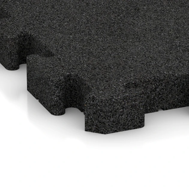 Detailaufnahme der Randausprägung von WARCO-Produkt 4085, Mata do padoku, Format 50 x 50 x 5 cm | 0,25 m², Farbe Antracyt.