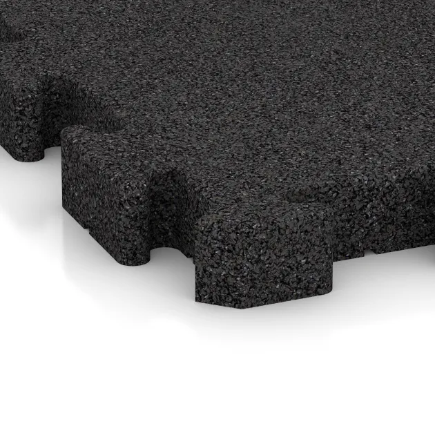 Detailaufnahme der Randausprägung von WARCO-Produkt 3132, Płytka tarasowa na klik, Format 500 x 500 x 50 mm, Farbe Antracyt.