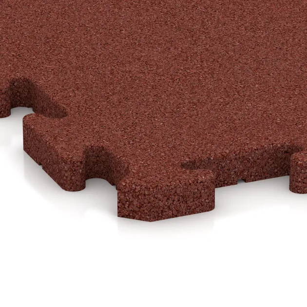 Detailaufnahme der Randausprägung von WARCO-Produkt 5074, Płyta narożna, Format 485 x 485 x 30 mm, Farbe Czerwony ceglasty.