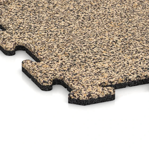 Detailaufnahme der Randausprägung von WARCO-Produkt 3877, Nawierzchnia dla psów, Format 50 x 50 x 1,8 cm | 0,25 m², Farbe Trawertyn.