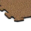 Detailaufnahme der Randausprägung von WARCO-Produkt 3943, Nawierzchnia sportowa dla psów HD, Format 1000 x 1000 x 18 mm, Farbe Terakota.