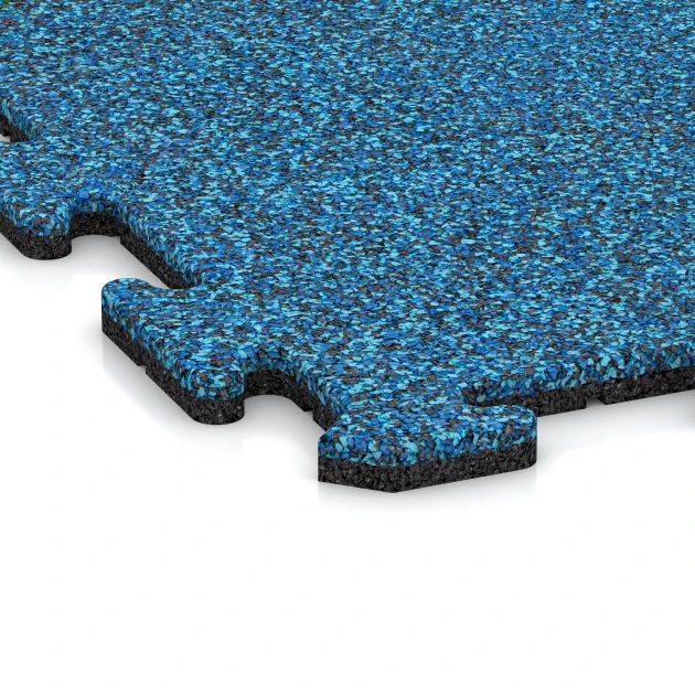 Detailaufnahme der Randausprägung von WARCO-Produkt 0296, Nawierzchnia gumowa na schody, Format 100 x 100 x 1,8 cm | 1,00 m², Farbe Atlantyk.