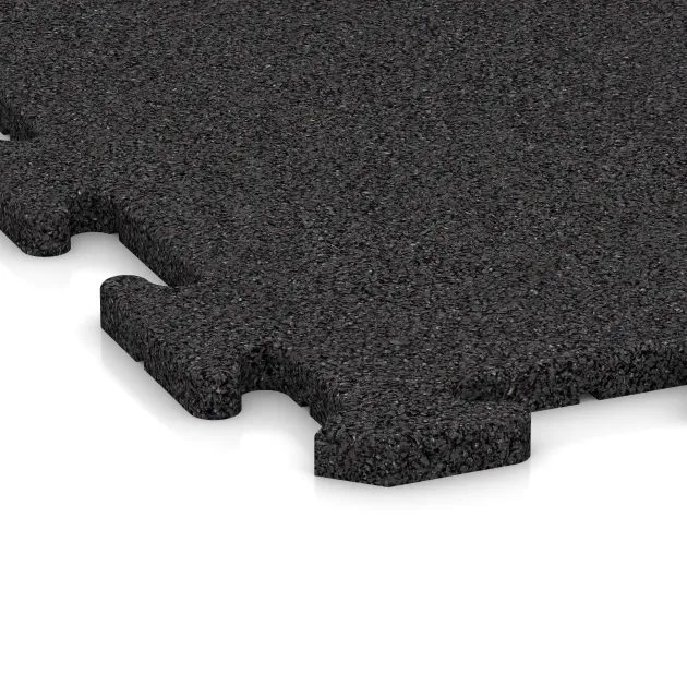 Detailaufnahme der Randausprägung von WARCO-Produkt 3959, Nawierzchnia sportowa dla psów HD, Format 1000 x 1000 x 18 mm, Farbe Antracyt.