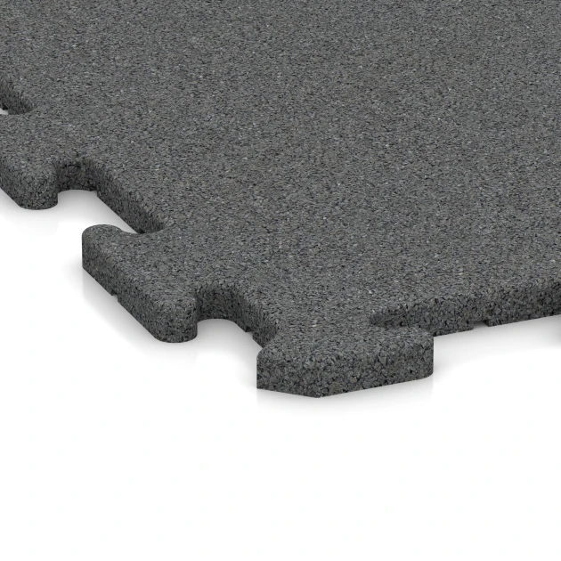 Detailaufnahme der Randausprägung von WARCO-Produkt 3956, Nawierzchnia dla psów, Format 100 x 100 x 1,8 cm | 1,00 m², Farbe Szary łupkowy.