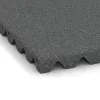 Detailaufnahme der Randausprägung von WARCO-Produkt 3986, Płyta podłogowa dla psów, Format 500 x 500 x 40 mm, Farbe Szary łupkowy.