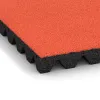 Detailaufnahme der Randausprägung von WARCO-Produkt 5571, Mata bezpieczeństwa na plac zabaw 5 cm - EN 1177 ≤ 145 cm, Format 500 x 500 x 50 mm, Farbe Oranż.