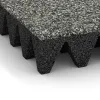 Detailaufnahme der Randausprägung von WARCO-Produkt 5644, Mata bezpieczeństwa na plac zabaw 10 cm - EN 1177 ≤ 300 cm, Format 500 x 500 x 100 mm, Farbe Klasyczny granit.