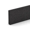 Detailaufnahme der Randausprägung von WARCO-Produkt 2596, Krawężnik gumowy, Format 100 × 5 × 25 cm, Farbe Antracyt.