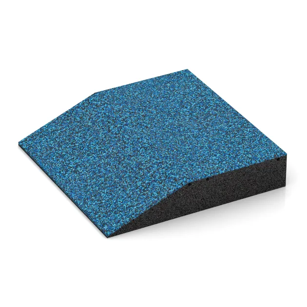 Detailaufnahme der Randausprägung von WARCO-Produkt 3821, Płyta obrzeżowa (bok w kszałcie klina), Format 500 x 500 x 100 mm, Farbe Atlantyk.