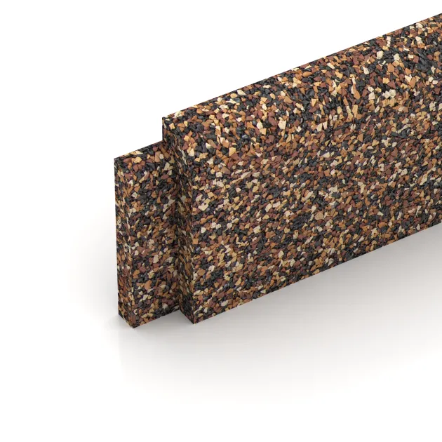 Detailaufnahme der Randausprägung von WARCO-Produkt 2261, Listwa przypodłogowa, Format 750 x 80 x 20 mm, Farbe Caffè latte.