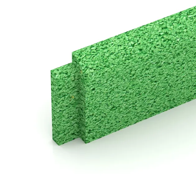 Detailaufnahme der Randausprägung von WARCO-Produkt 4289, Listwa przypodłogowa, Format 750 x 80 x 20 mm, Farbe Majowa zieleń.