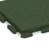 Detailaufnahme der Randausprägung von WARCO-Produkt 1406, Nawierzchnia Fitness Płyty Gumowe Classic, Format 500 x 500 x 40 mm, Farbe Zielony trawiasty.