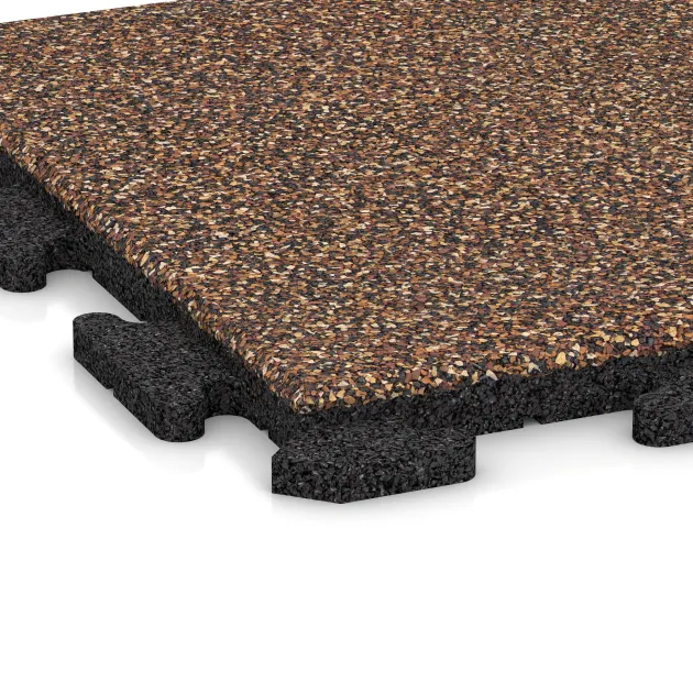 Detailaufnahme der Randausprägung von WARCO-Produkt 1211, Płytka na obrzeża basenu Classic, Format 500 x 500 x 30 mm, Farbe Caffè latte.