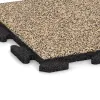 Detailaufnahme der Randausprägung von WARCO-Produkt 1214, Płytka na obrzeża basenu Classic, Format 500 x 500 x 30 mm, Farbe Trawertyn.