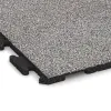 Detailaufnahme der Randausprägung von WARCO-Produkt 4636, Nawierzchnia na place zabaw, Format 1000 x 1000 x 30 mm, Farbe Szary melanż.