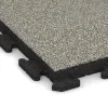 Detailaufnahme der Randausprägung von WARCO-Produkt 1460, Nawierzchnia Fitness Płyty Gumowe Classic, Format 500 x 500 x 50 mm, Farbe Jasny granit.