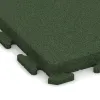 Detailaufnahme der Randausprägung von WARCO-Produkt 1492, Nawierzchnia Fitness Płyty Gumowe Classic, Format 500 x 500 x 50 mm, Farbe Zielony trawiasty.
