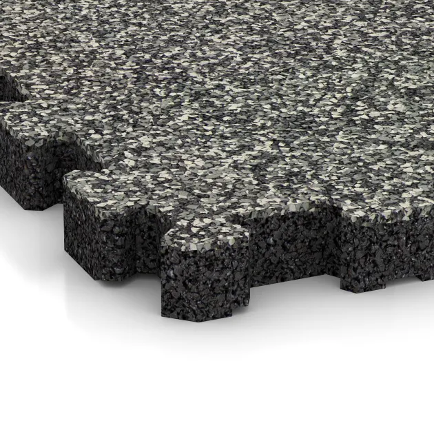 Detailaufnahme der Randausprägung von WARCO-Produkt 6105, Płytka na obrzeża basenu bezfugowa, Format 306 x 306 x 30 mm, Farbe Klasyczny granit.