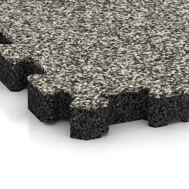 Detailaufnahme der Randausprägung von WARCO-Produkt 6106, Płytka na obrzeża basenu bezfugowa, Format 306 x 306 x 30 mm, Farbe Jasny granit.