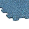 Detailaufnahme der Randausprägung von WARCO-Produkt 1029, Nawierzchnia Fitness Kompakt, Format 970 x 970 x 8 mm, Farbe Atlantyk.