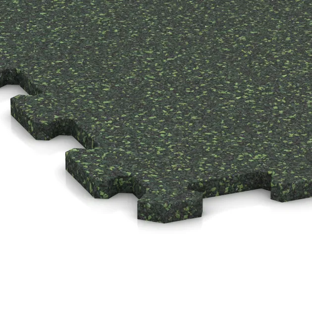 Detailaufnahme der Randausprägung von WARCO-Produkt 1099, Nawierzchnia Fitness Kompakt, Format 970 x 970 x 16 mm, Farbe Angielski trawnik.