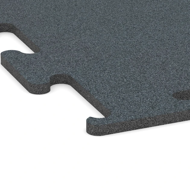 Detailaufnahme der Randausprägung von WARCO-Produkt 6159, Fitness Performance Elite Nawierzchnia Treningowa, Format 100 x 100 x 1,5 cm | 1,00 m², Farbe Zieleń Paproci.