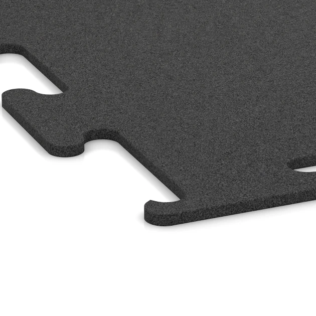 Detailaufnahme der Randausprägung von WARCO-Produkt 3749, Fitness Performance Elite Nawierzchnia Treningowa, Format 50 x 50 x 1 cm | 0,25 m², Farbe Antracyt.