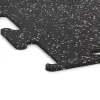 Detailaufnahme der Randausprägung von WARCO-Produkt 3779, Nawierzchnia Fitness Performance Elite, Format 500 x 500 x 10 mm, Farbe Szary lekko nakrapiany.