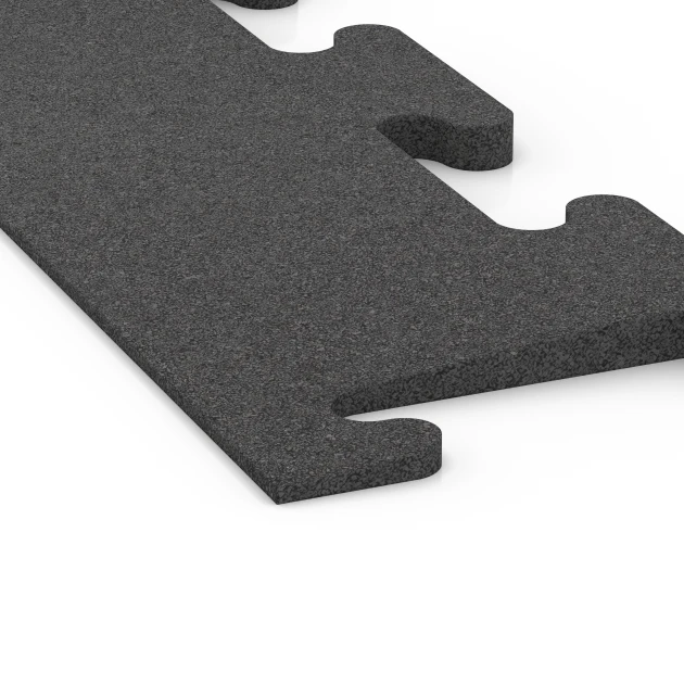 Detailaufnahme der Randausprägung von WARCO-Produkt 6594, Rampa krawędziowa Fitness Performance Elite, Format 100 × 20 cm | 0,5 < 2 cm, Farbe Antracyt.