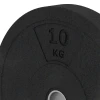 Detailaufnahme der Randausprägung von WARCO-Produkt 6085, Bumper Plate, Format 10 kg | ø 45,4 x 5,85 cm, Farbe Antracyt.